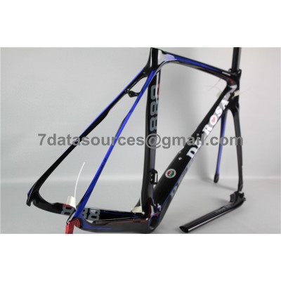 De Rosa 888 szénszálas közúti kerékpár kerékpár váz kék-De Rosa Frame