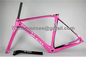 De Rosa 888 rama roweru szosowego z włókna węglowego różowa