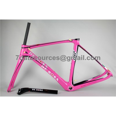 De Rosa 888 Carbon Fiber Road Bike Bicycle Frame Pink-De Rosa Frame
