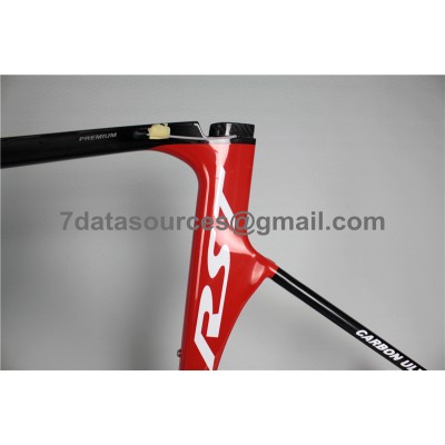 Telaio bici da strada in fibra di carbonio Mendiz RST rosso-Mendiz Frame