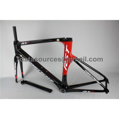 Quadro de bicicleta de bicicleta de estrada em fibra de carbono Mendiz RST Vermelho-Mendiz Frame