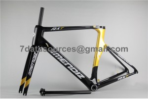 Carbon Fiber Road Bike Cykelram Mendiz RST Gold