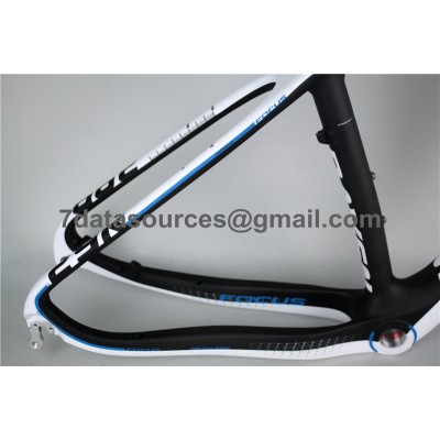 Планински велосипед Focus MTB карбонова велосипедна рамка синя