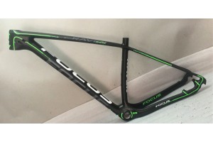 სამთო ველოსიპედის ფოკუსი MTB კარბონის ველოსიპედის ჩარჩო მწვანე