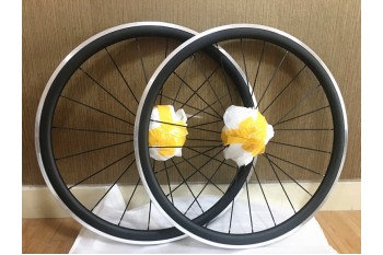Cerchi per copertoncino e tubolari Ruote per bici da strada in carbonio Superficie frenante in alluminio